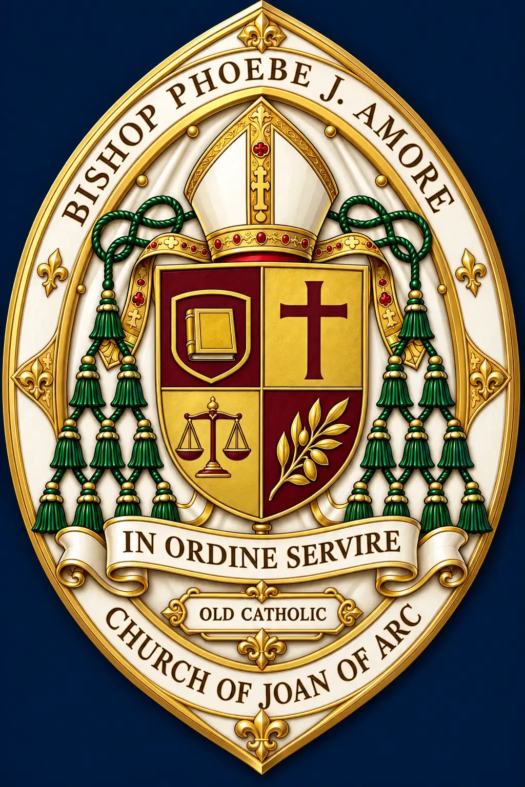 Coat of arms of Bishop Phoebe J. Amore